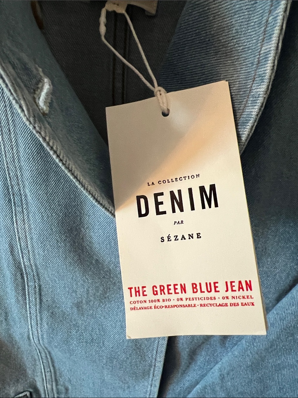 NWT Sézane Denim Jacket - Picture 8 of 9